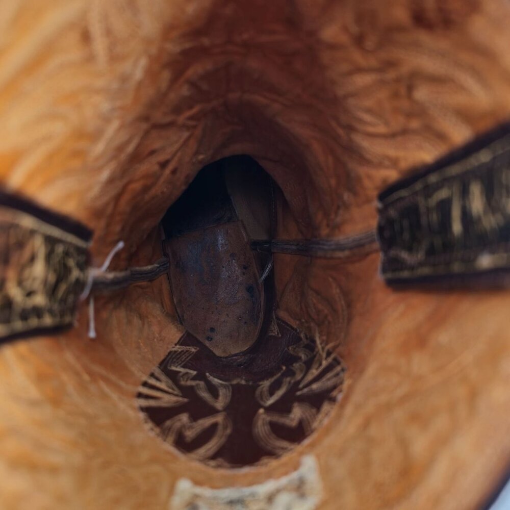 Vintage Preban Sea Turtle Exotic Justin Cowboy Boots Mens 8.5 Brown Western 9020 - Picture 9 of 14